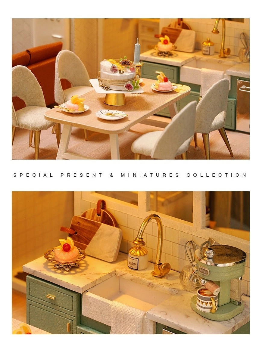 Miniature Dollhouse Kit - Villa 1:24 Scale