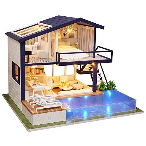 3D Wooden Puzzle Miniature House - Kit LED Lights