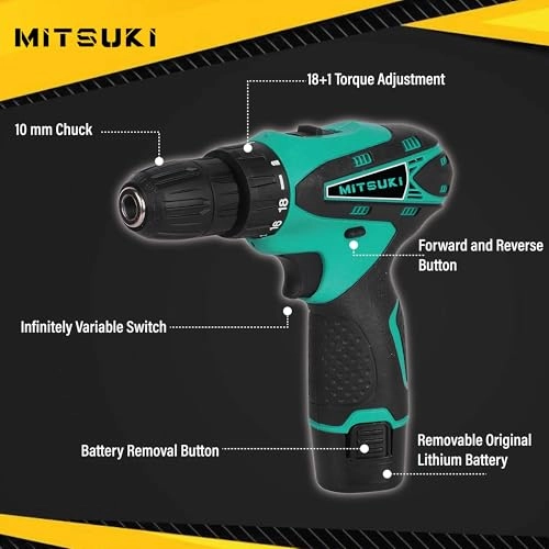 Cordless Screwdriver - 12V 30Nm 1550RPM