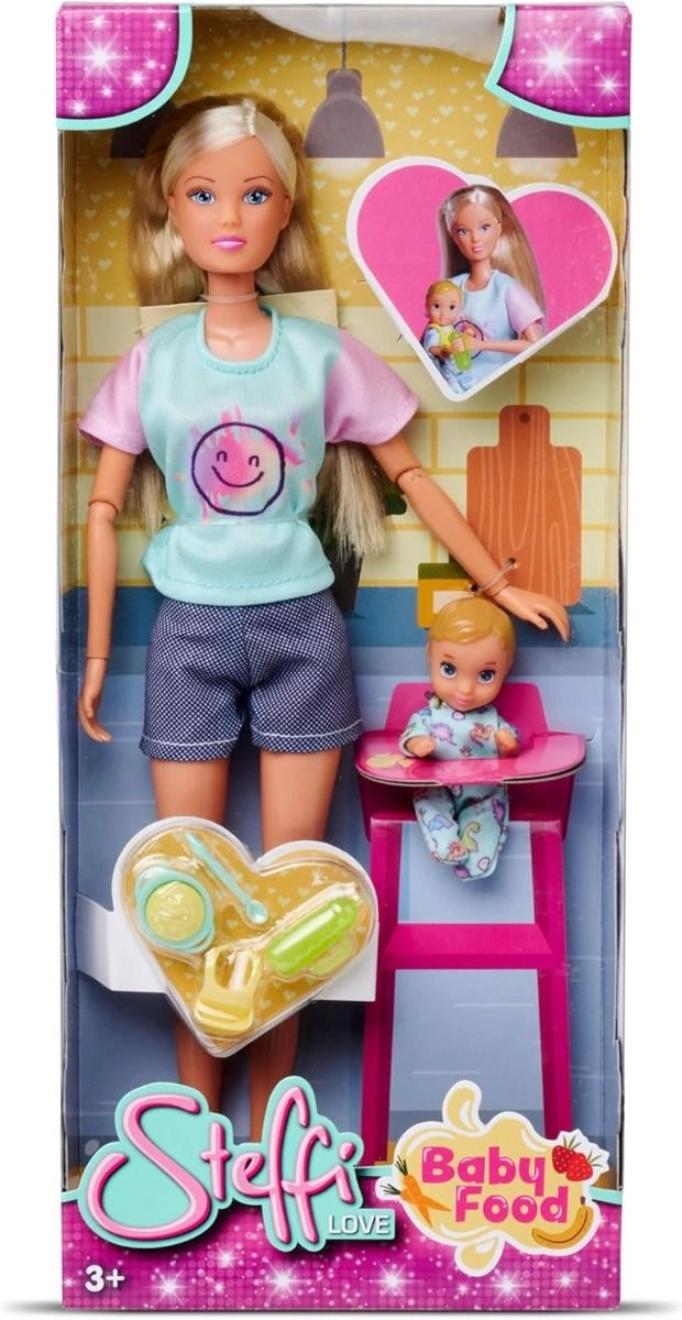 Steffi Love Baby Food Doll - 29 cm Ages 3+