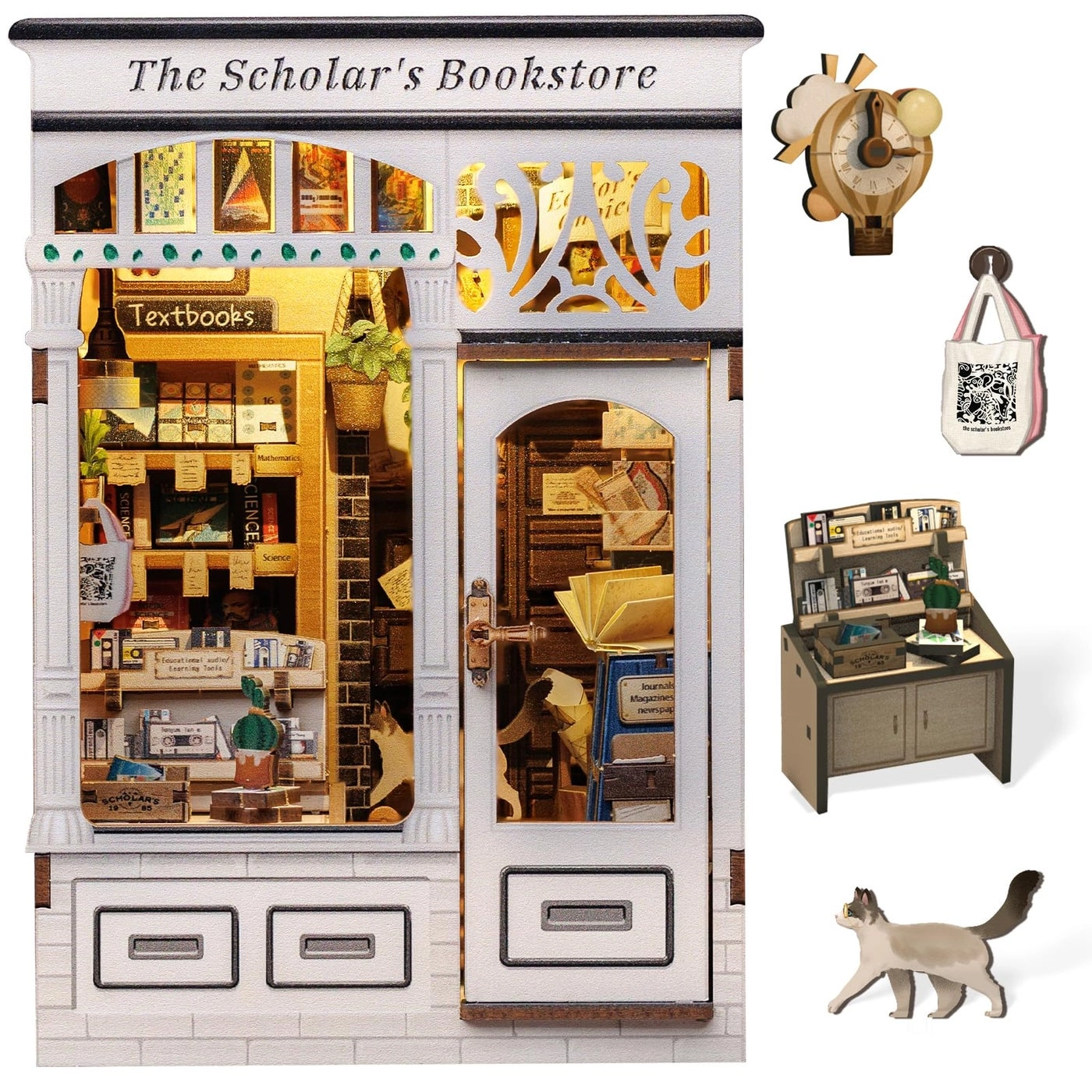 Book Nook Kit - Muse Bookstore 1:12 Scale