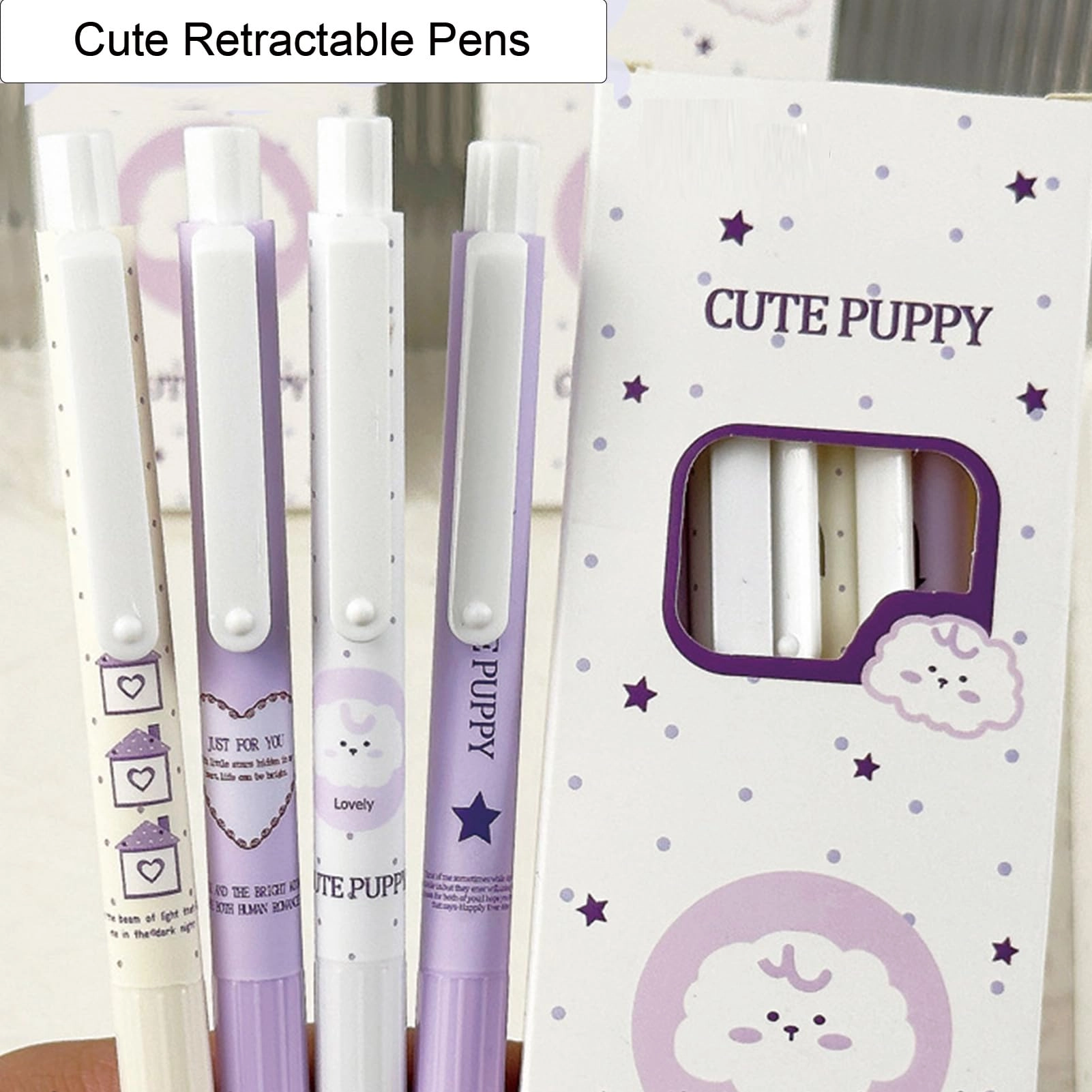 Cute Gel Pen - 4Pcs 0.5mm