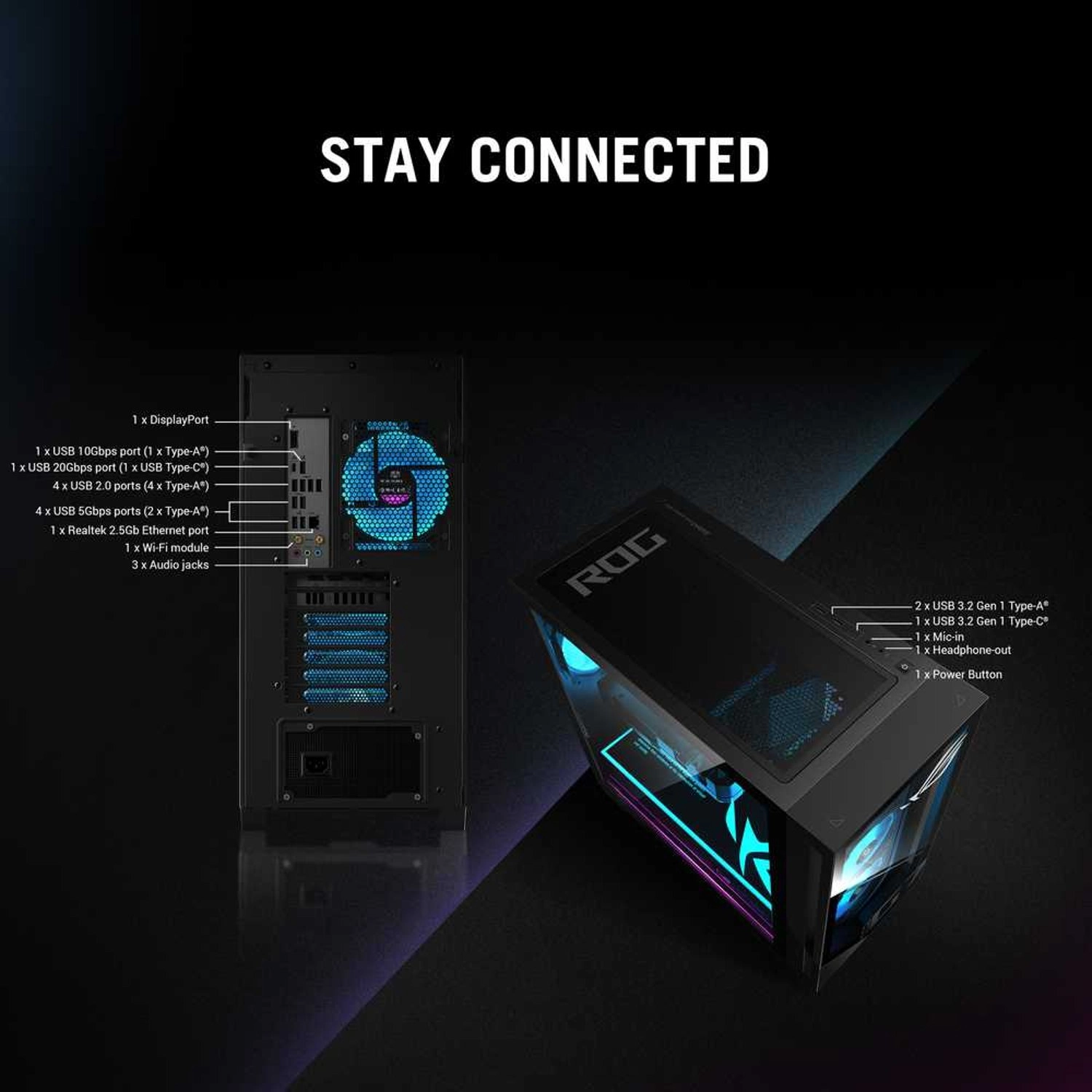 ROG G700 Tower G700TF-07265F350W Intel Core Ultra 7 265F 32GB NVIDIA GeForce RTX 5070 PRIME 1TB