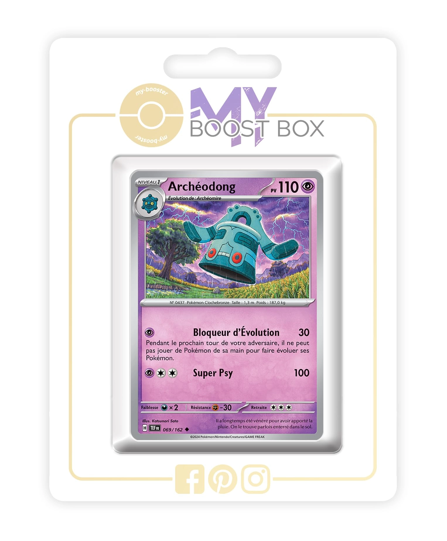 my-booster Pokemon Forces Temporelles Box  SV05-FR-MB-069- French 10pcs
