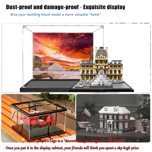 LEGO Architecture Louvre Acrylic Display Case