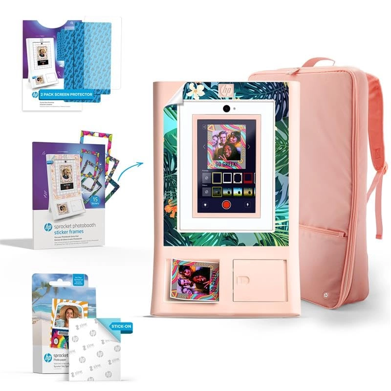 Sprocket AMZHPSPPBK22P - 3.x4 + Zink Paper + Red Carpet + Padded Case + Decorative Sticker Frames + Premium Screen Protector