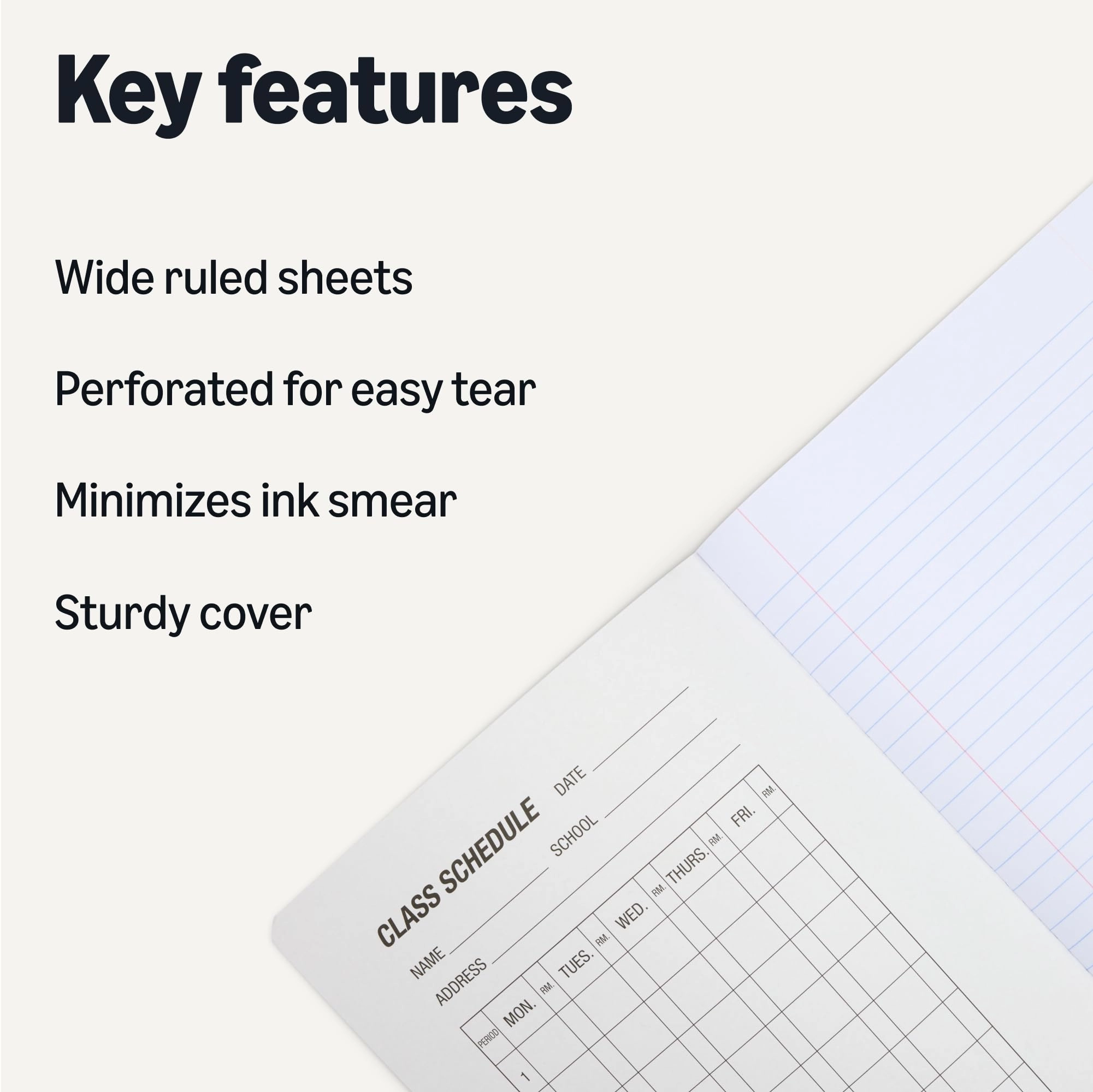 Composition Notebook - Lined 100 Sheets Pack