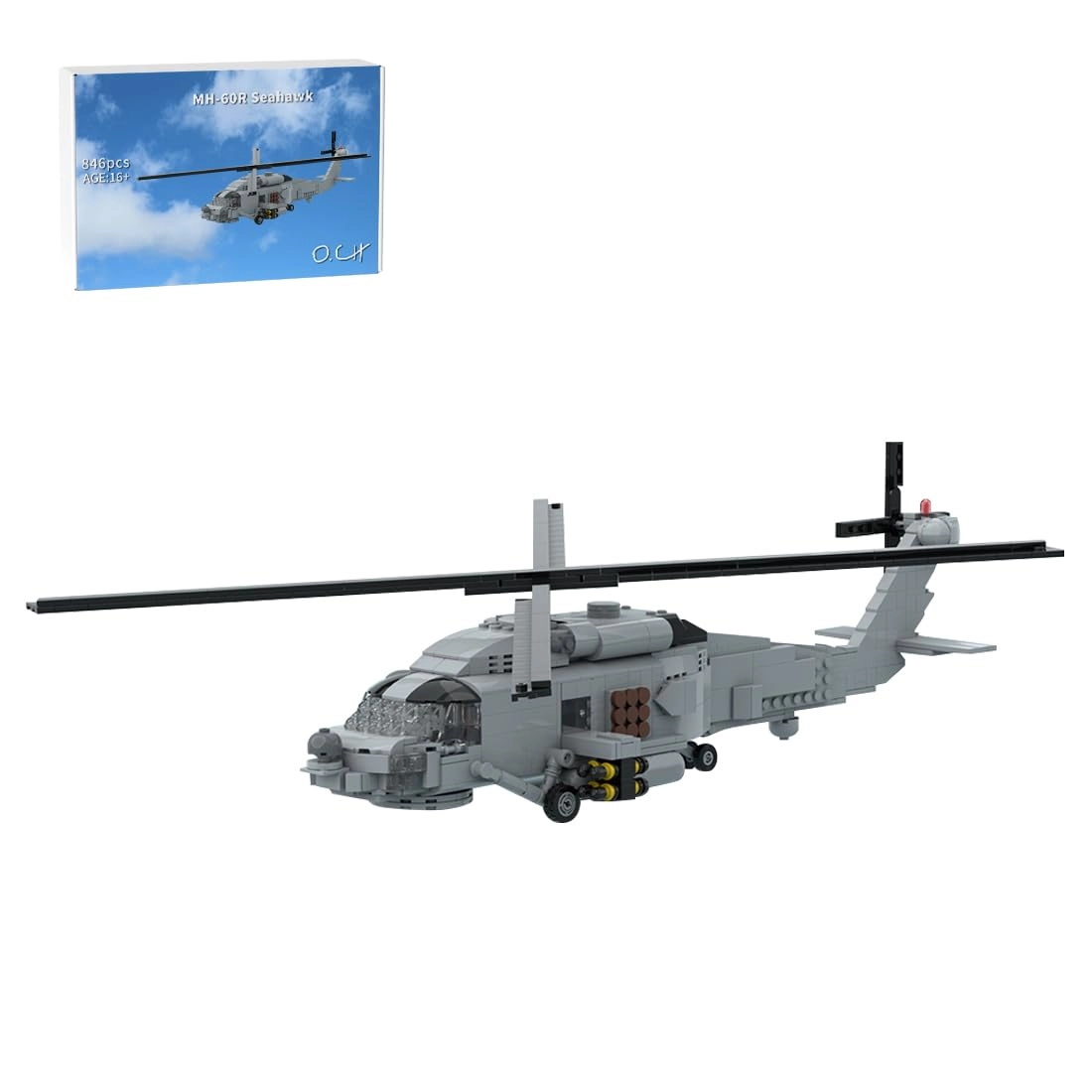 ConsoleXpress MOC-204867 - MH-60R Navy Helicopter 846pcs