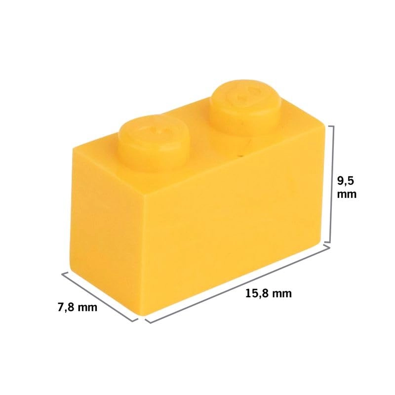 Clamping Blocks 1 x 2 - 200 pcs 180 green