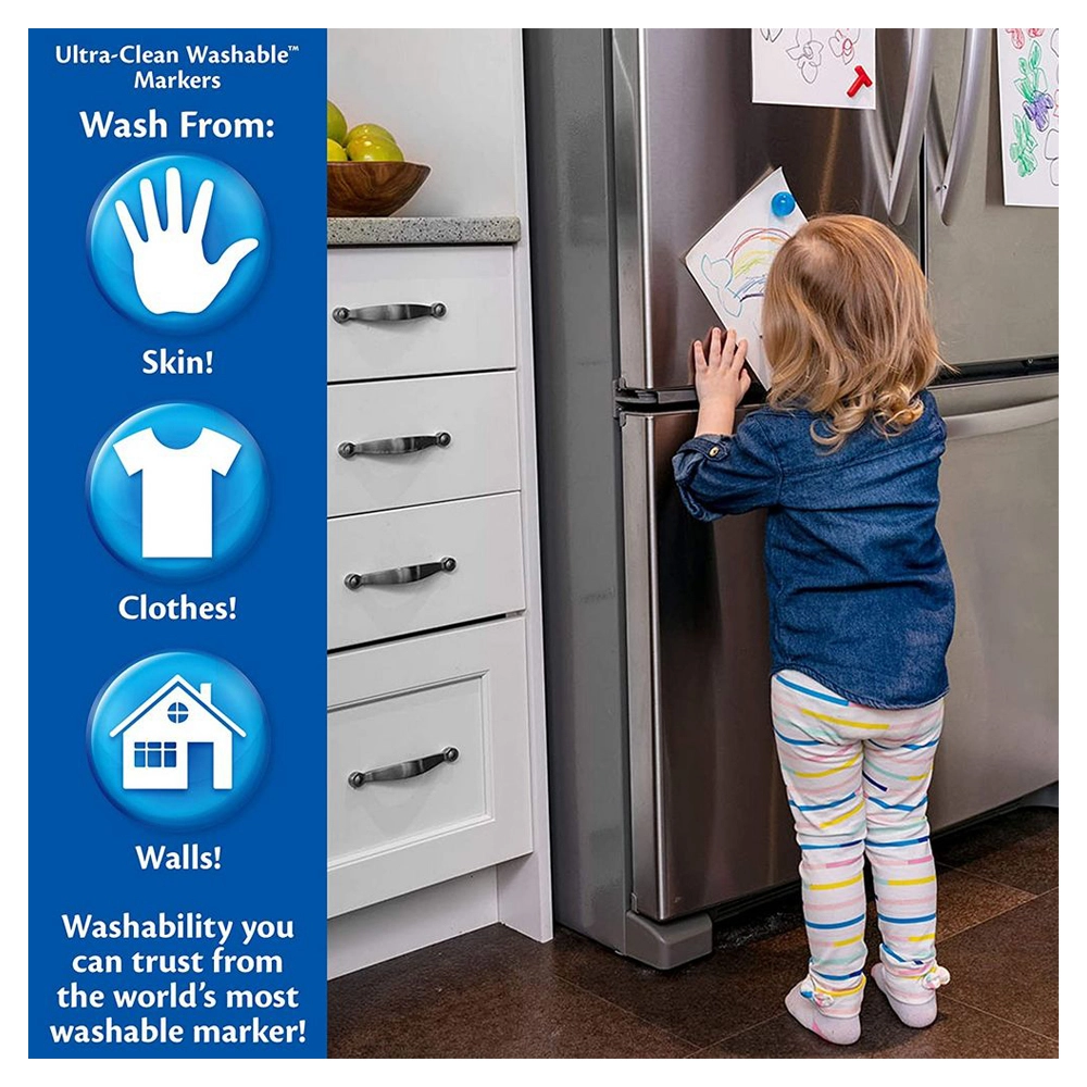 Ultra-Clean Washable Markers - 40 Ct Assorted Broad Line