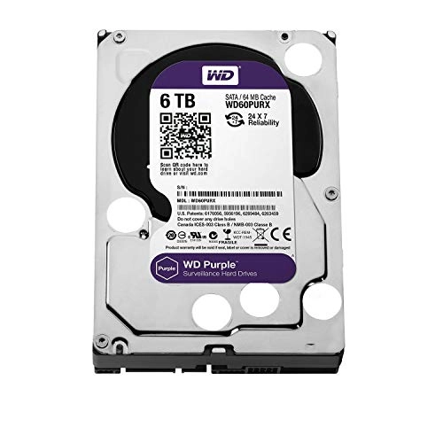 WD Purple 3.5" 64MB SATA 6Gb/s (WD60PURZ) - 6TB