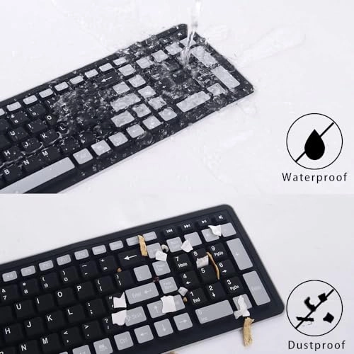 Wireless Silicone Keyboard - Wired/Wireless