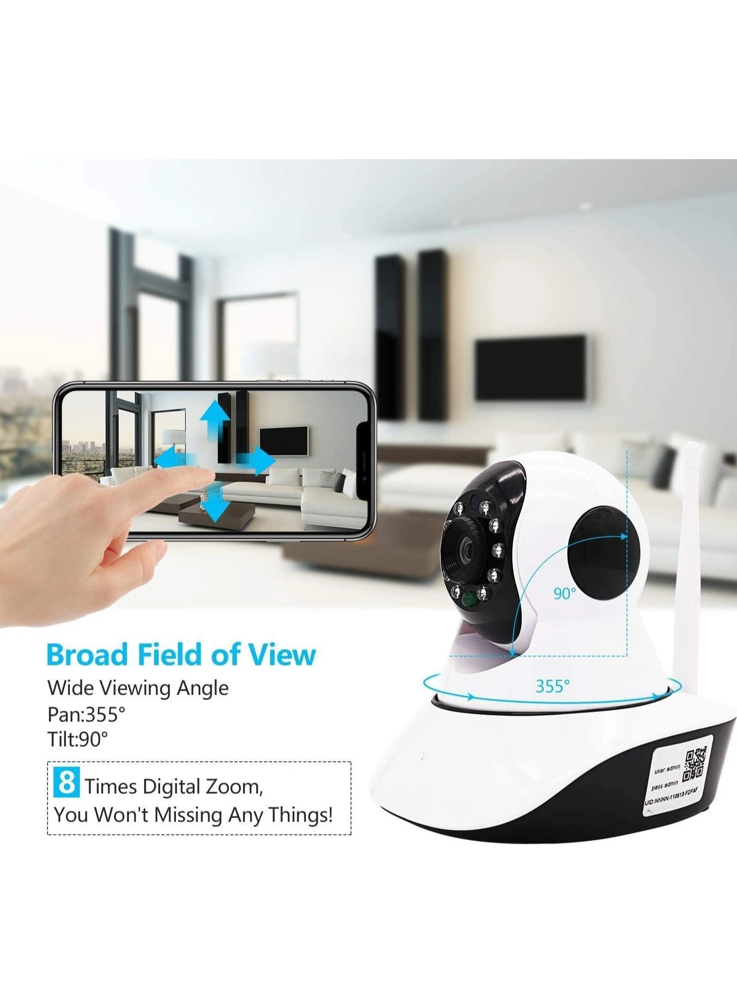 Indoor Wireless WIFI IP Camera 1080p
