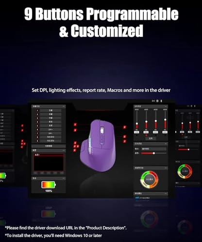 Wireless Gaming Mouse - Tri-Mode