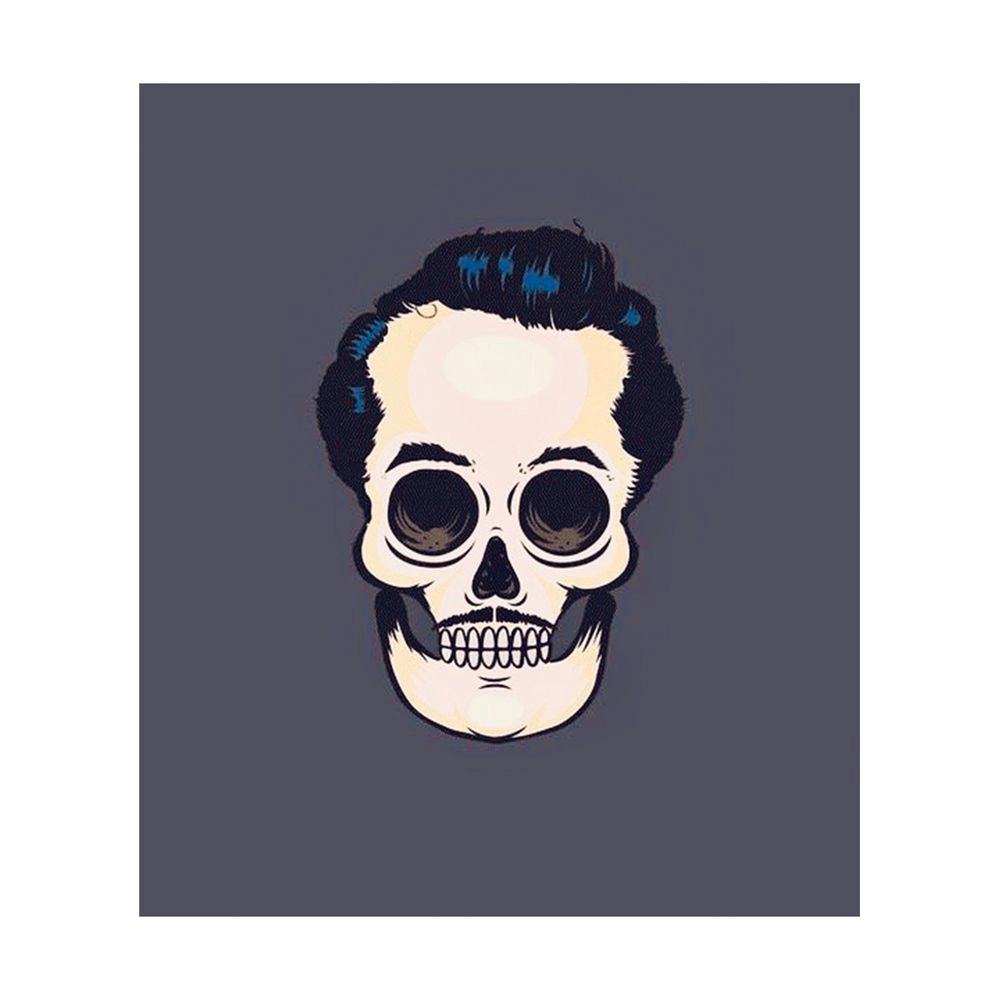 THREE MONKEYS CONCEPTS Skull Sticker - GREY
