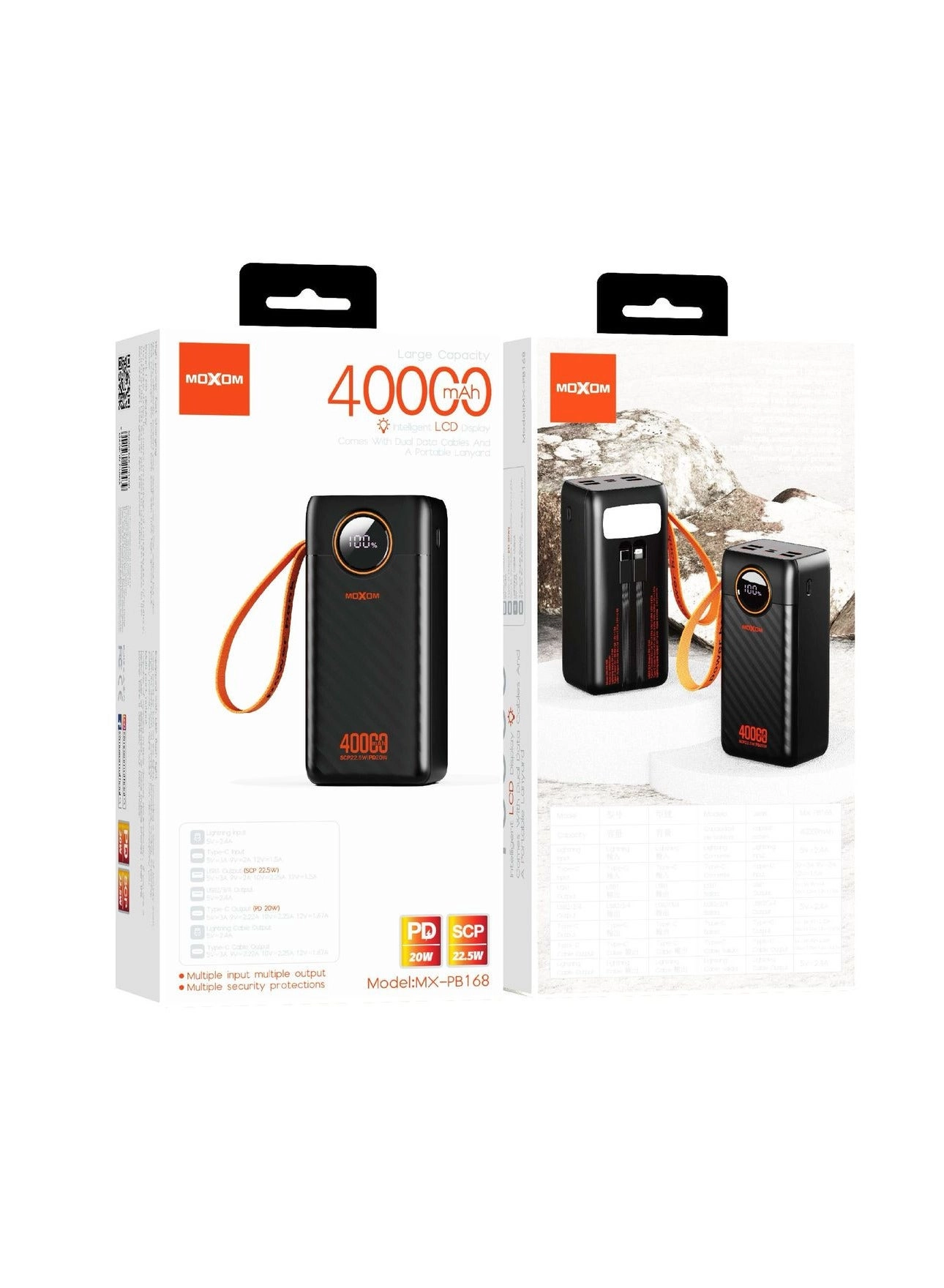 MX-PB168 - 40000mAh 20W 22.5W