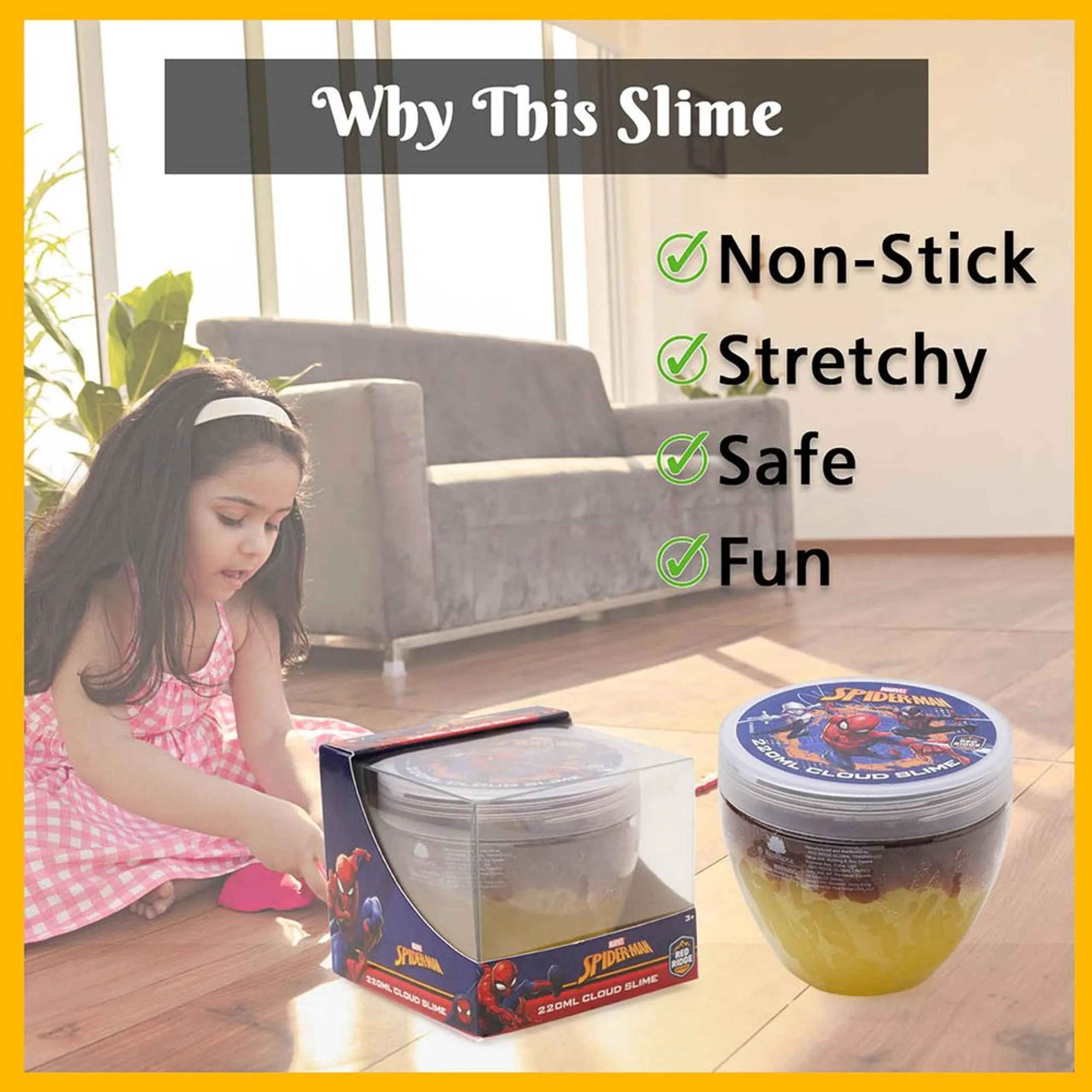 Spider-Man Cloud Slime - 3+ years