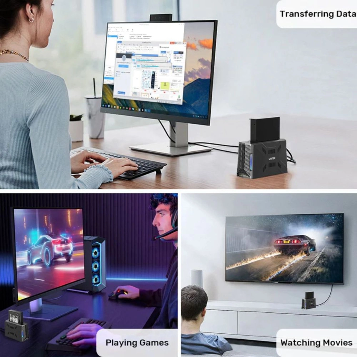 USB-C Enclosure Docking Station S1234B01 - 10Gbps