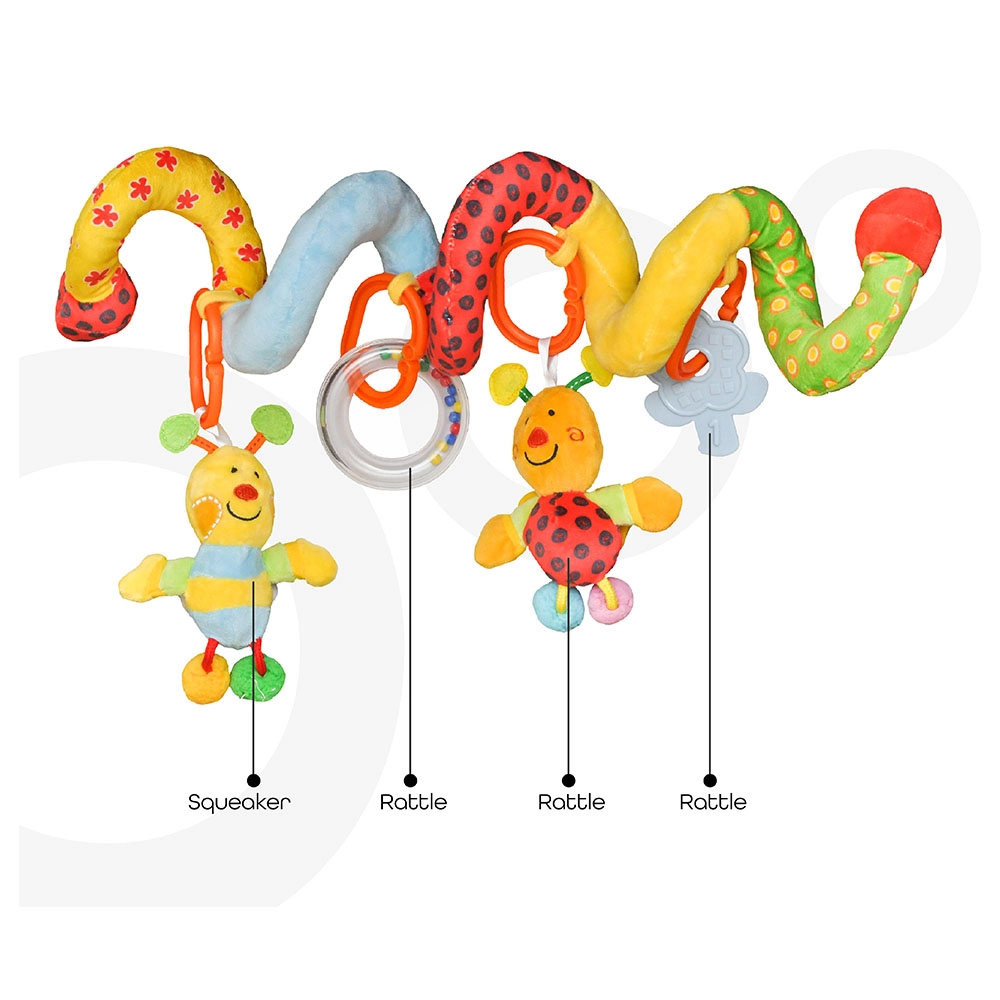 Spiral Activity Hanging Bee Toys - 0 months & above