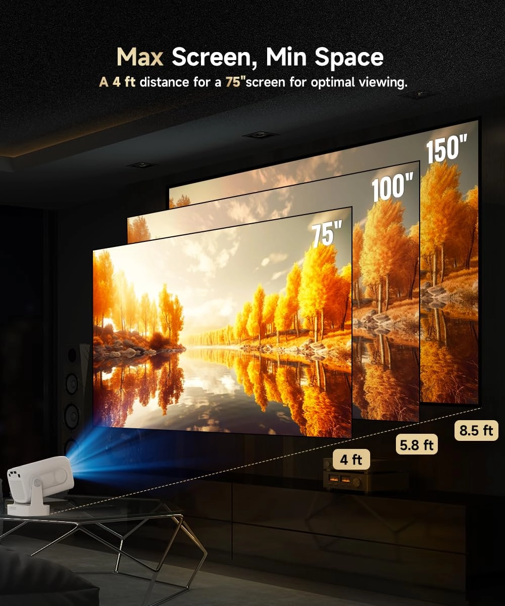 Mini Smart Projector - 260 ANSI 1080P