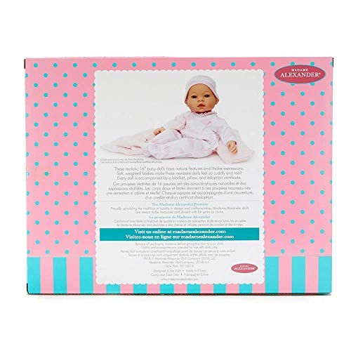 Middleton Newborn Baby Doll - 16 inch light skin green eyes