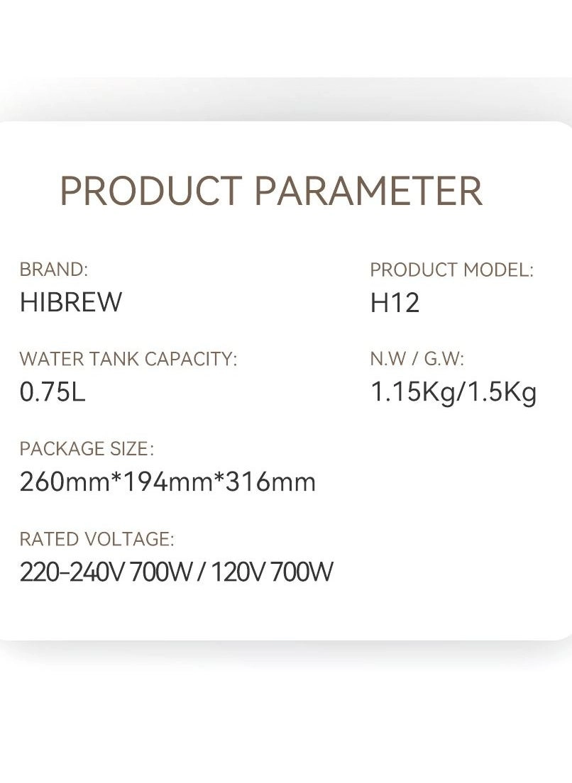 3-in-1 Drip & Pour-Over Coffee Maker H12