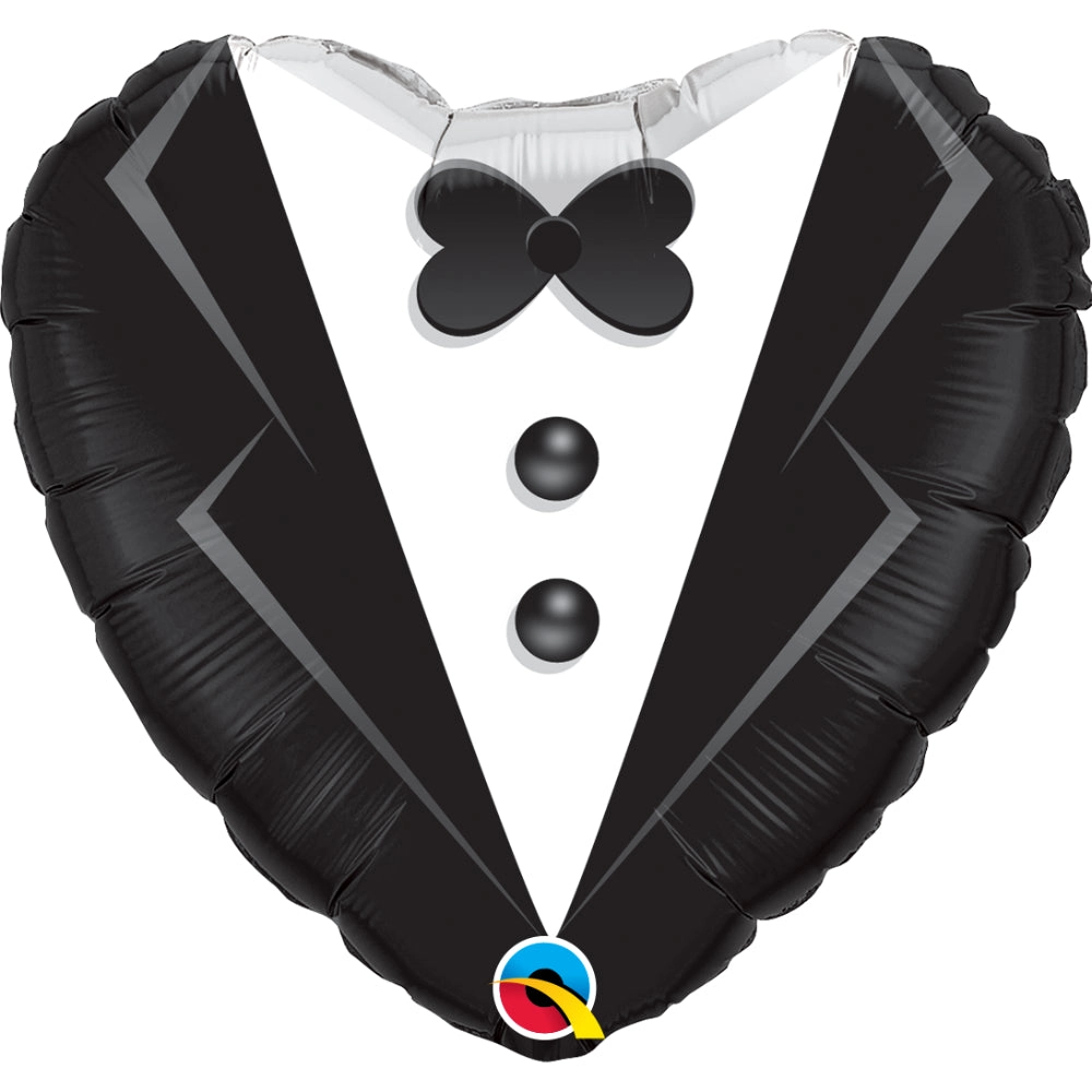 Qualatex Mr. and Mrs. Wedding Heart Foil Balloon