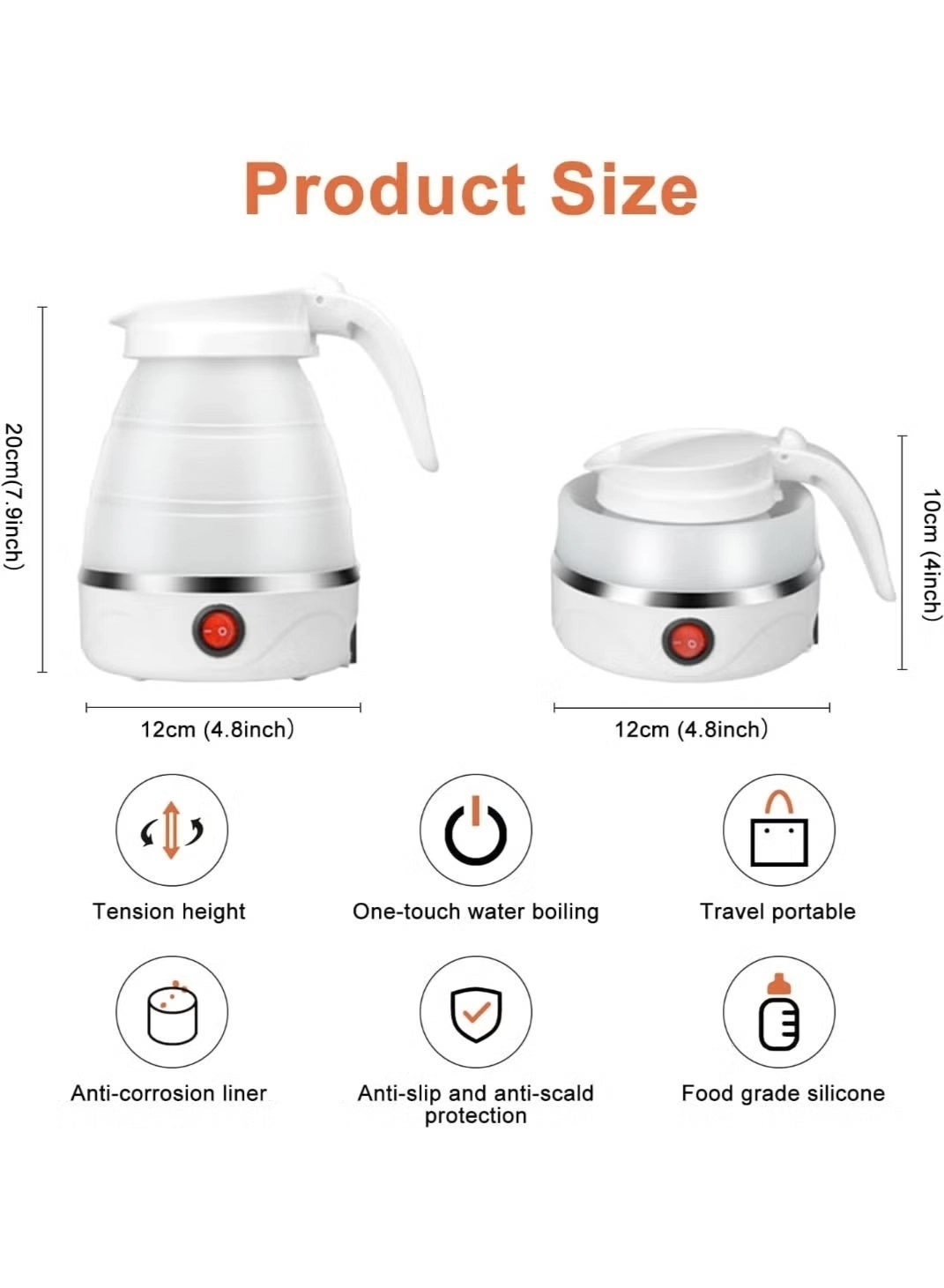 Travel Foldable Electric Kettle