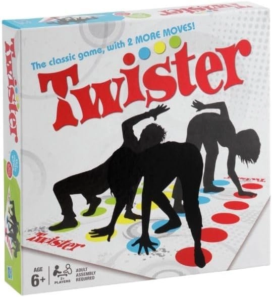 BLOOMING TIME Twister Classic - Game Floor Mat with Spinner