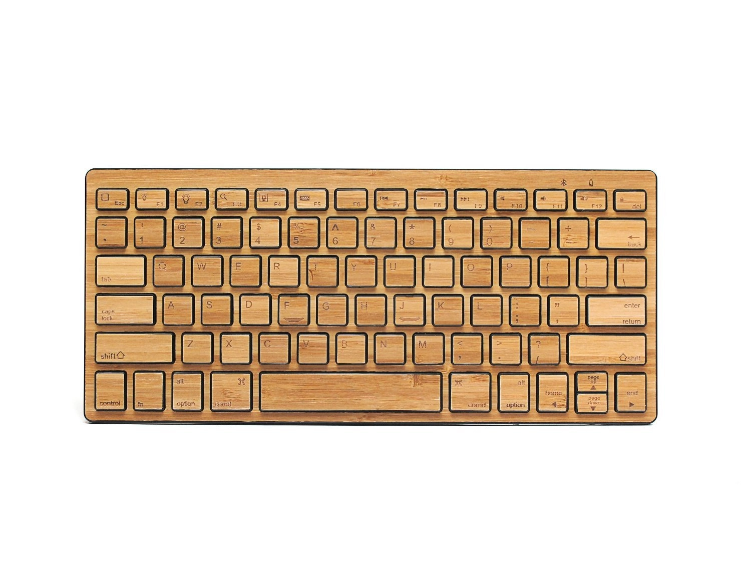 Impecca Bamboo Bluetooth Keyboard - Wireless