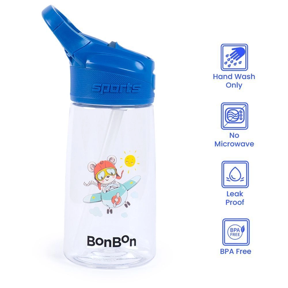 Elite Kids Water Bottle - 450 ml One-Touch Opening