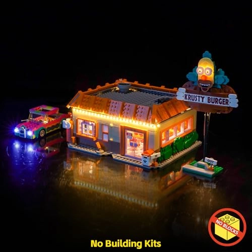 LED Light Set - Compatible with 10352 The Simpsons Krusty Burger Battery Powered