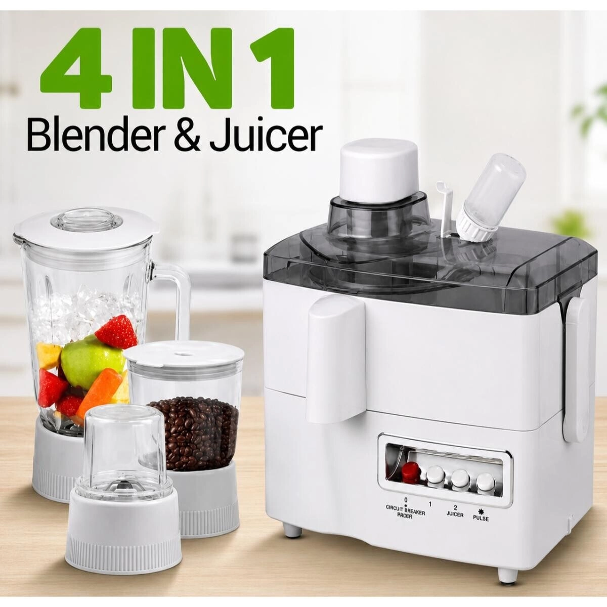 4 in 1 Juicer Blender Grinder Mixer