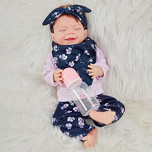 Rebirth Baby Doll - 19 Inch Vinyl Baby Girl Eyes Closed Ages 3+