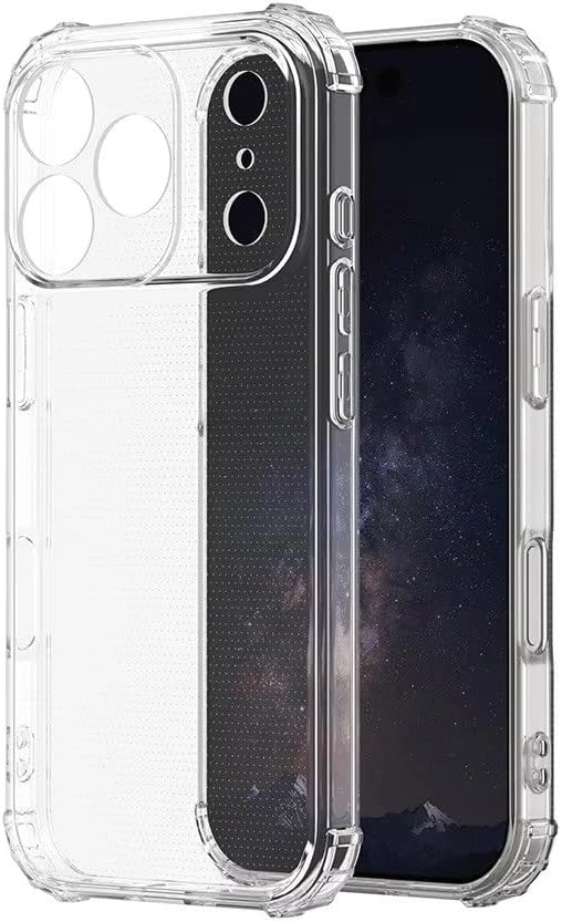 Muzz International CRYSTAL CLEAR DESIGN Transparent TPU case for iPhone 17 Pro 2025