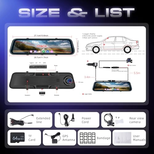 Mirror Dash Cam - 4K