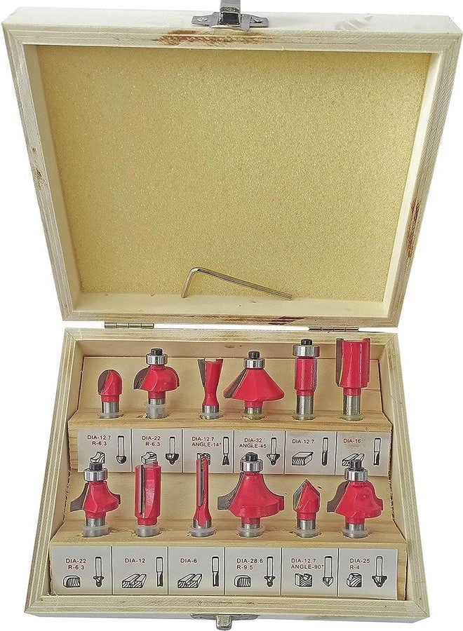 Inditrust Rotary Bit Set - 8mm 12pcs