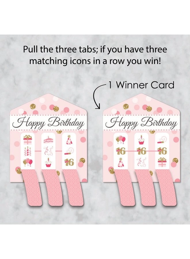 Sweet 16-16th Birthday Party Game Pickle Cards - 12