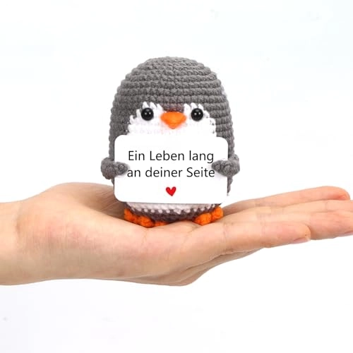 Penguin Positive Penguin 15 cm Knitted - Pocket Hug