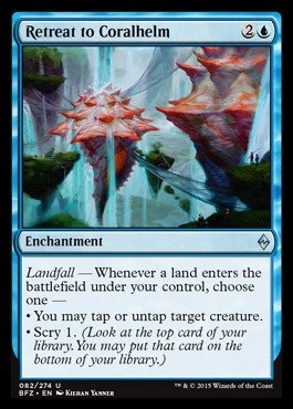 Wizards of the Coast Retreat to Coralhelm (082/274) - Battle for Zendikar