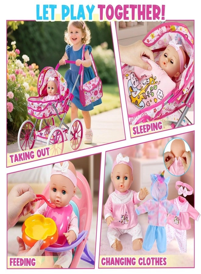 Baby Doll - 12 in + Stroller