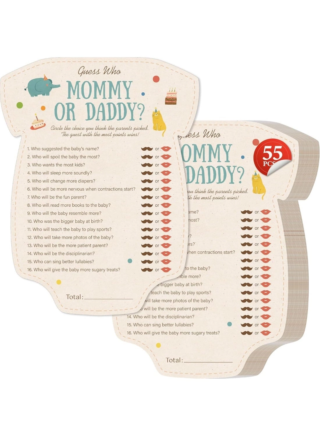 SYOSI Guess Who Mommy or Daddy - 55Pcs