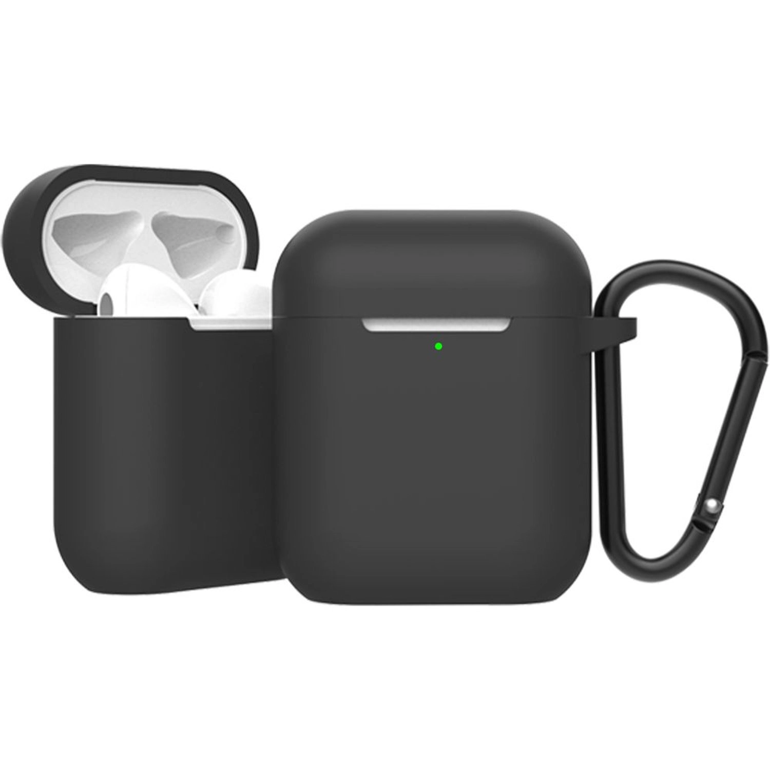 GREEN LION AirPods Case - Black Slim Silicone