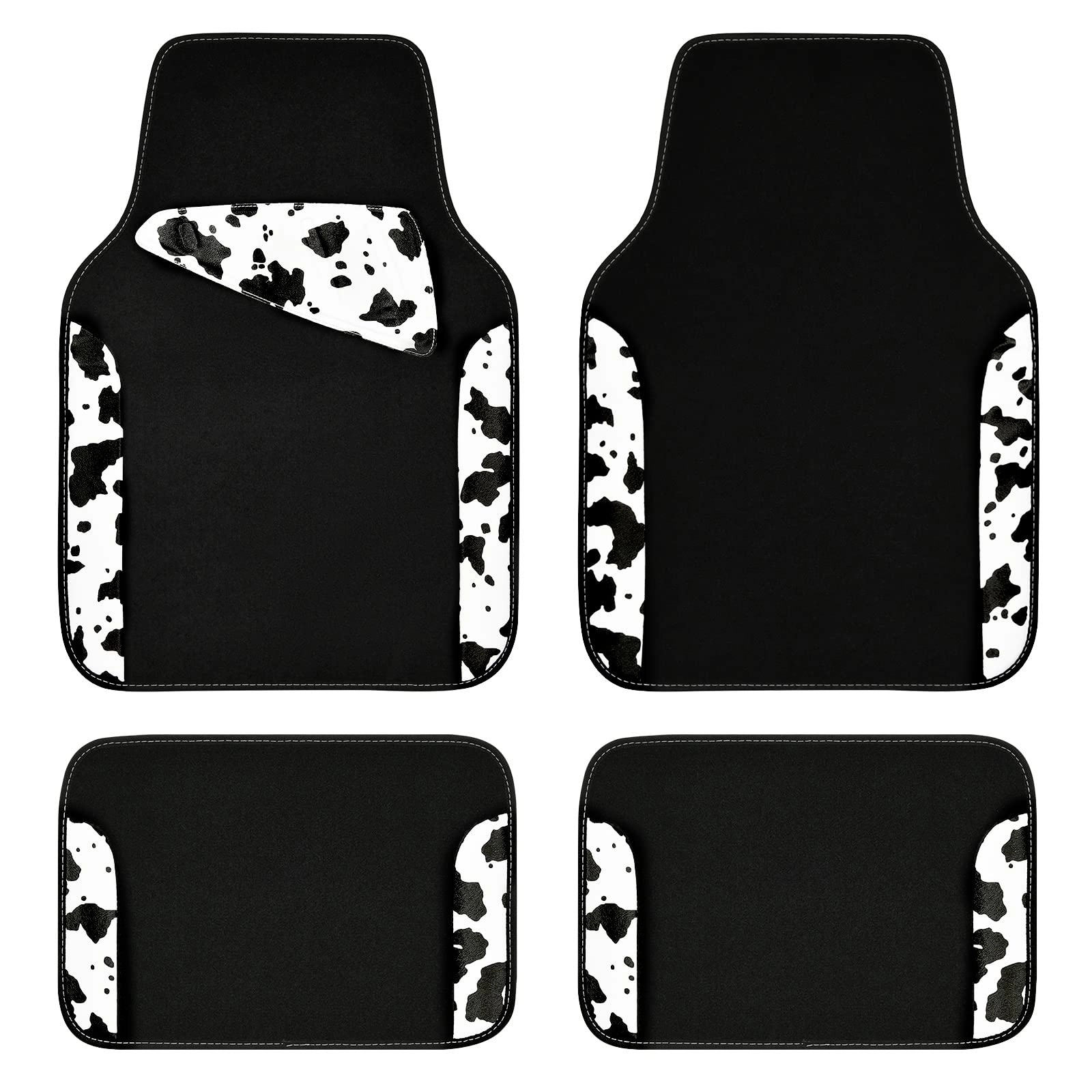 Jelly Waterproof Universal Fit Car Floor Mats - Pink Leather