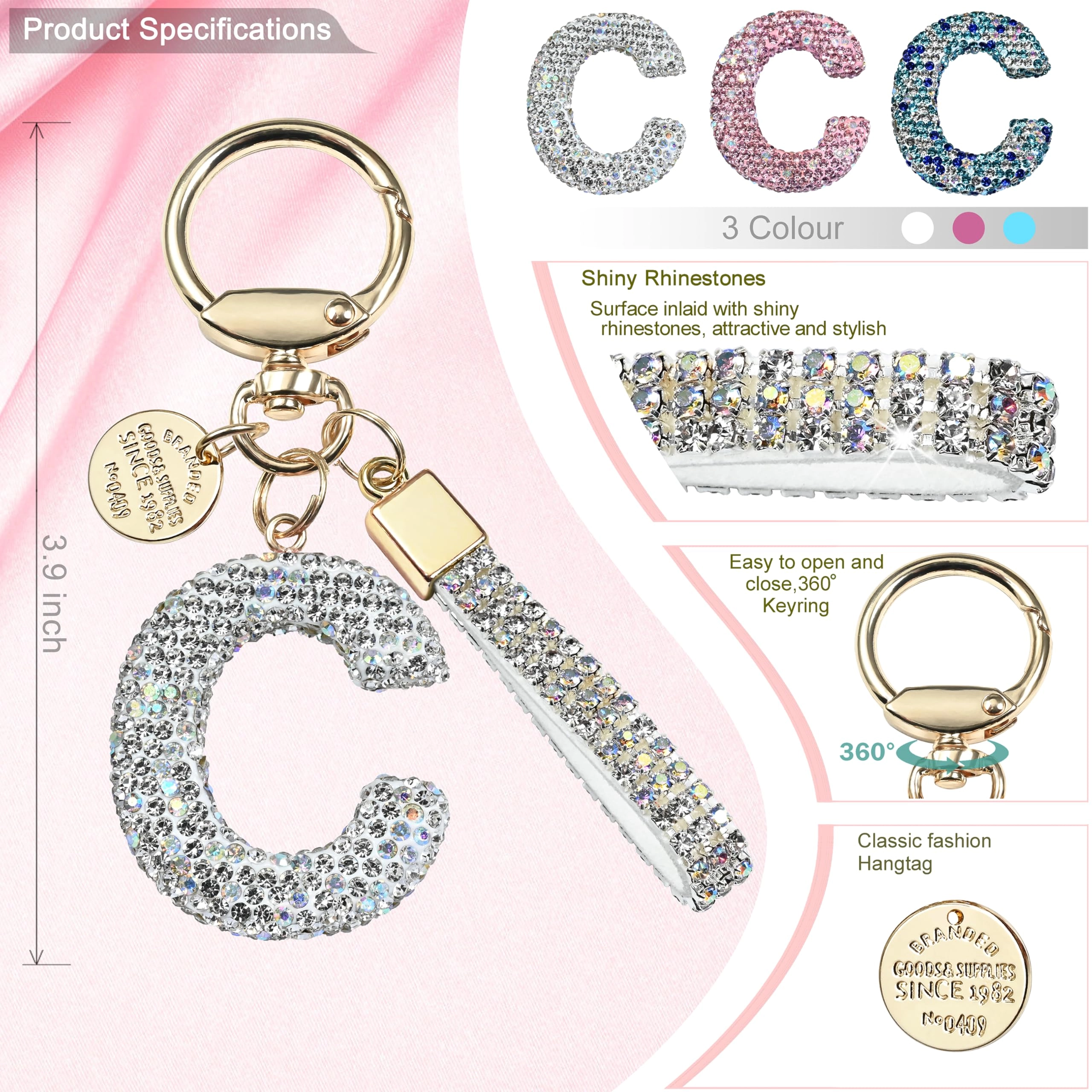 Initial Letter Keychain - Letter