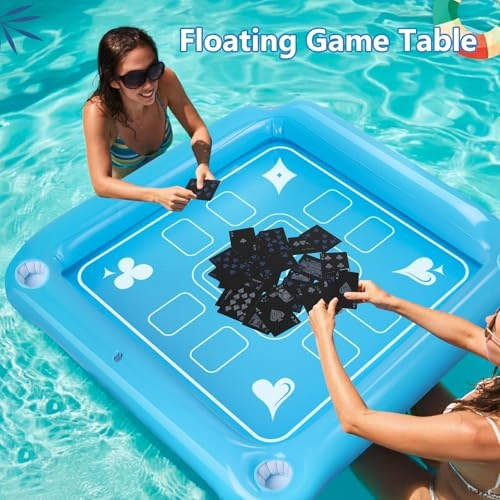 Floating Game Table - 40"x40" Waterproof Playing Cards