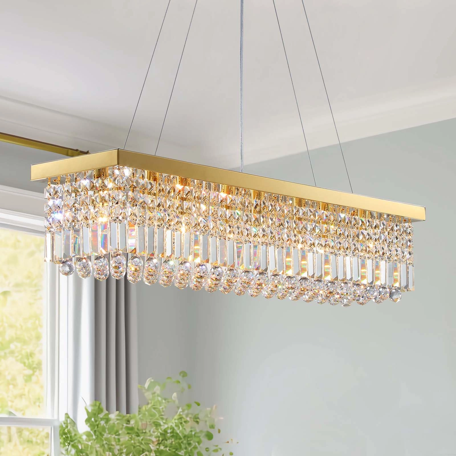 7PM Rectangle K9 Crystal Chandelier