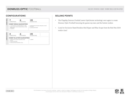 Donruss Optic Football Hobby Mega Box - 42 Cards