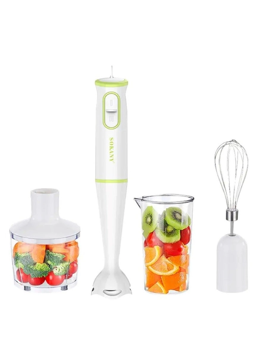 4-in-1 Portable Electric Juicer & Hand Stick Blender - Handheld Smoothie Maker Compact