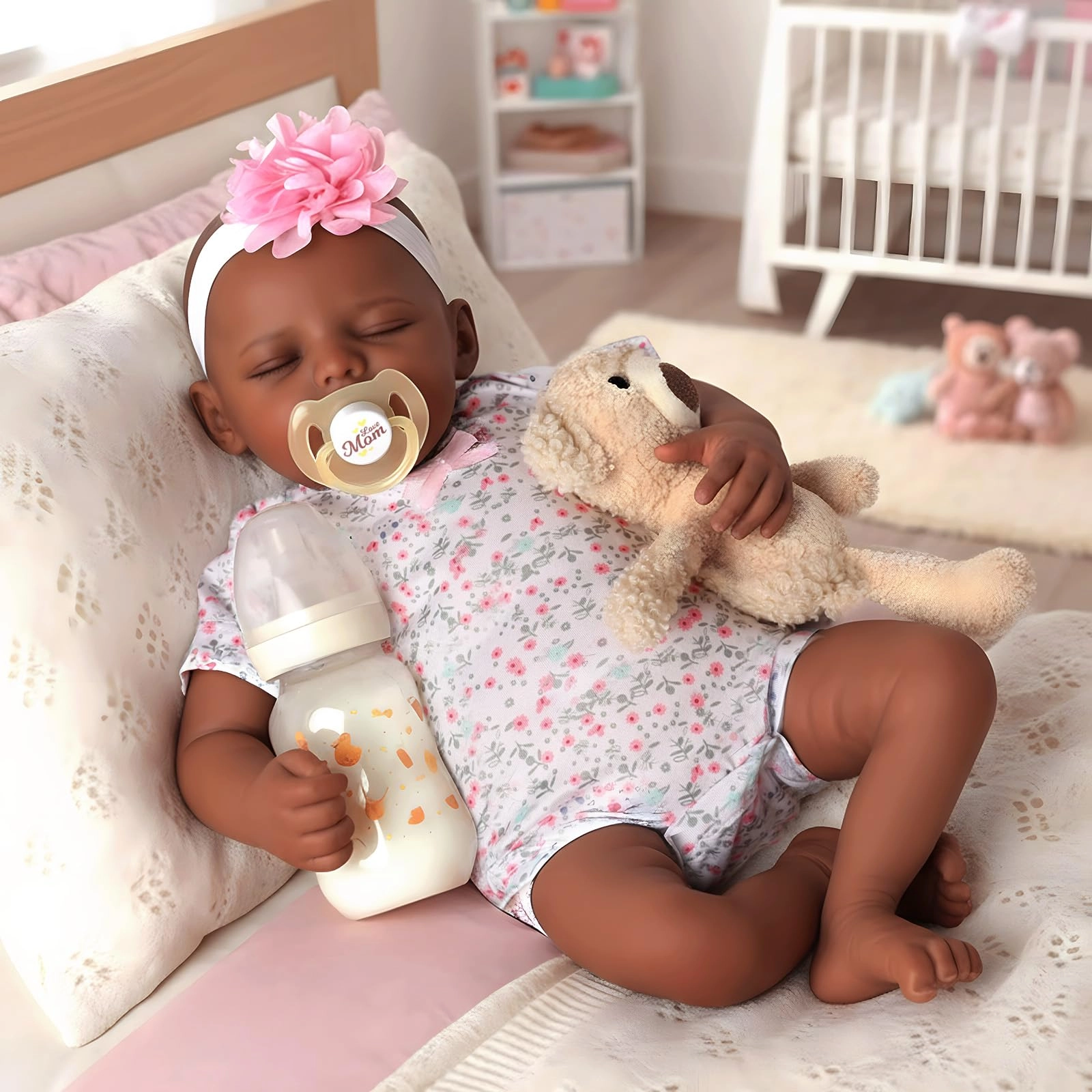 BABESIDE Mia Reborn Baby Doll - 17-Inch Vinyl Ages 3+ Set